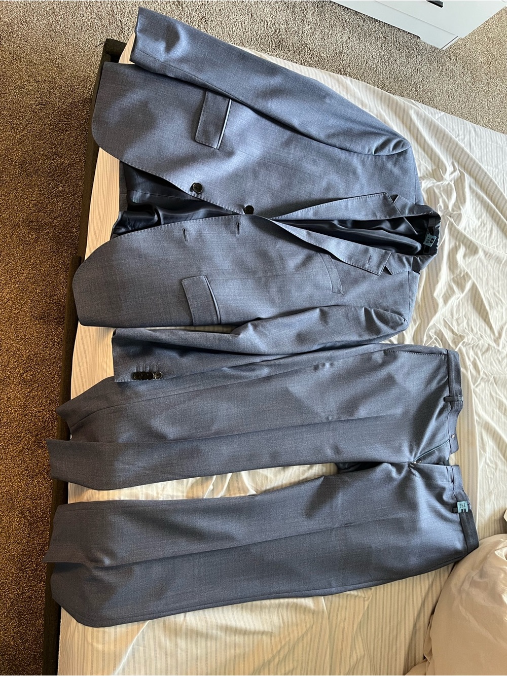 Hugo Boss Men's Charcoal Gray Two-Piece Suit